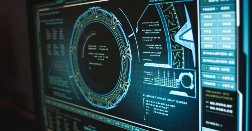 Computer screen illustrating cybersecurity assessment